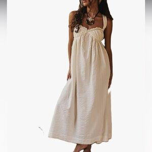 Brand NWOT Cream Maxi Dress